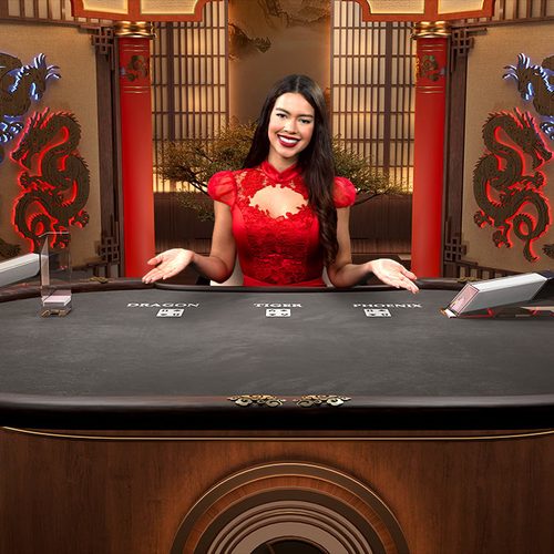 Live baccarat-style dealer table